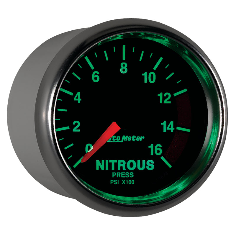 مقياس ضغط وقود النيتروز GS 2 1/16 بوصة 1600PSI من Autometer