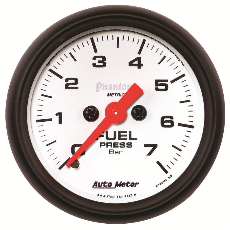 مقياس ضغط الوقود الرقمي AutoMeter، 2-1/16 بوصة، 7 بار، محرك متدرج فانتوم
