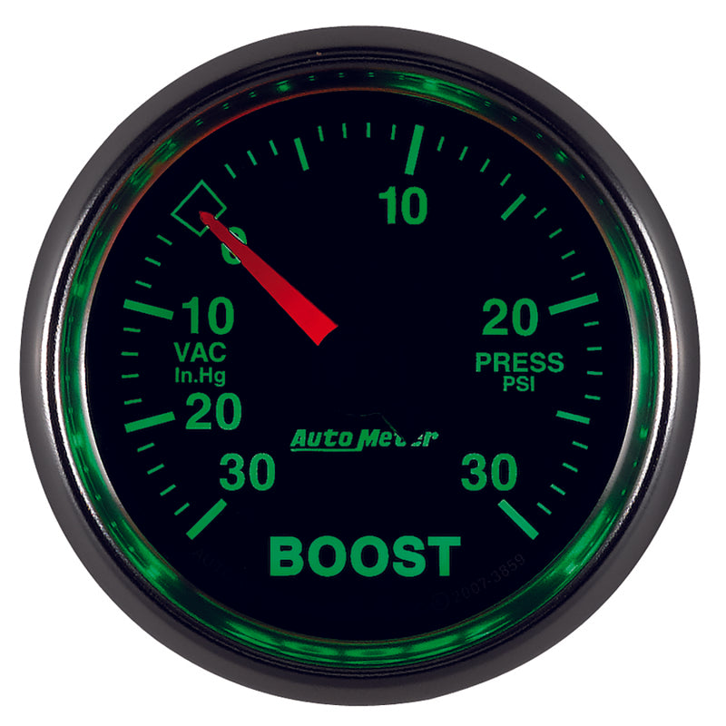 مقياس ضغط الهواء/التعزيز الرقمي Autometer GS 30inhg-30PSI