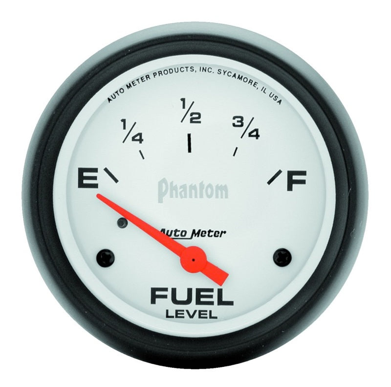 مقياس مستوى الوقود AutoMeter 2-5/8 بوصة، 240 أوم (e) إلى 33 أوم (f)، شبح كهربائي
