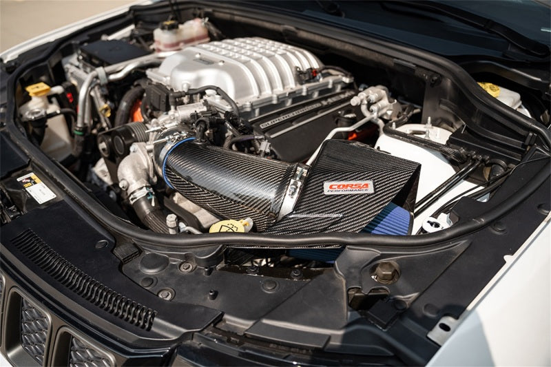 مدخل هواء من ألياف الكربون لسيارة كورسا 20-25 دودج دورانجو SRT Hellcat مع فلتر زيت MaxFlow 5