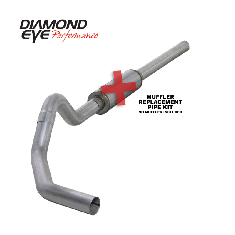 طقم عيون الماس 4 بوصة CB MFLR أنبوب RPLCMENT SGL AL: 2004.5-2007.5 DODGE CUMMINS 600
