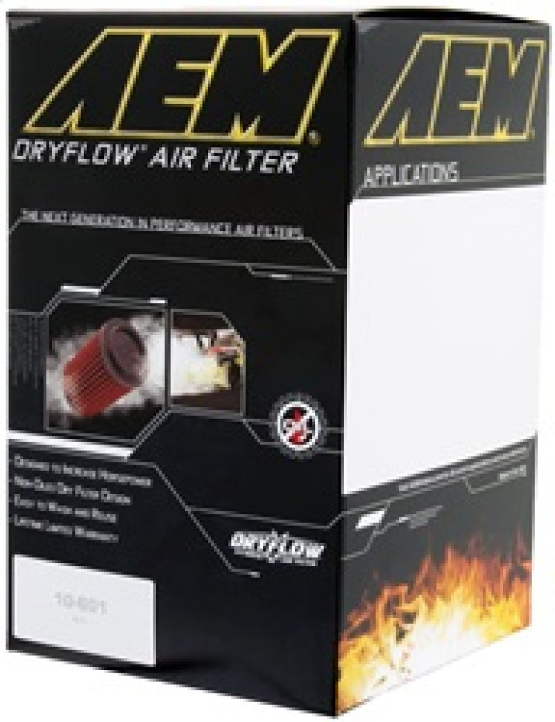 فلتر هواء AEM بيضاوي الشكل بتدفق جاف مقاس 2-3/4 بوصة × 6-7/8 بوصة