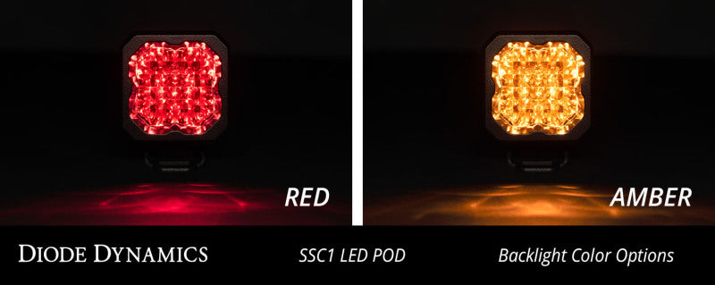 Diode Dynamics Stage Series C1 LED Pod Pro - White Wide Standard ABL Each