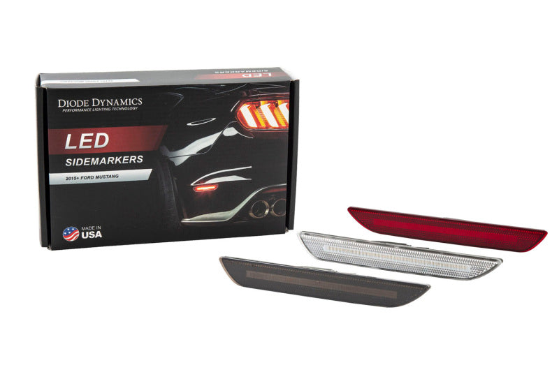 Diode Dynamics 15-21 Ford Mustang LED Sidemarkers - Red (set)