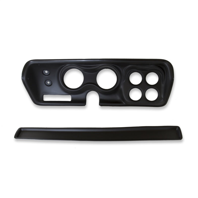 طقم لوحة القيادة Autometer Designer Black 71-74 Charger/ GTX/ Road Runner، 6 قطع، عداد السرعة/الميل في الساعة/الوقود/الزيت/WTMP/الفولت