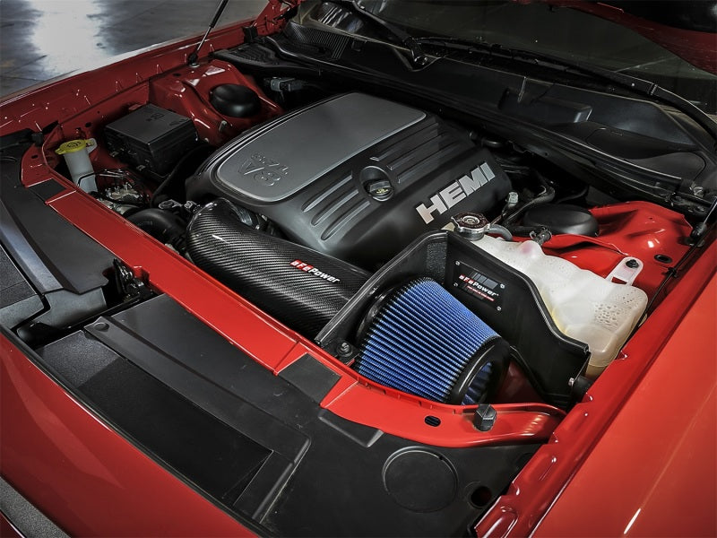 مداخل هواء aFe MagnumFORCE من ألياف الكربون P5R من المرحلة الثانية AIS 11-17 Dodge Challenger/Charger V8-5.7L Hemi