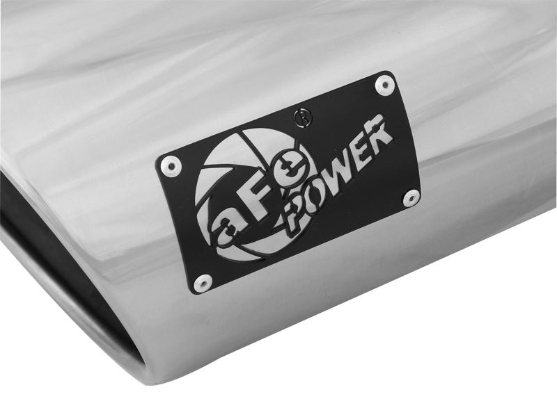 aFe MACH Force-Xp مدخل 5 بوصة × مخرج 7 بوصة × طول 15 بوصة طرف عادم من الفولاذ المقاوم للصدأ 304