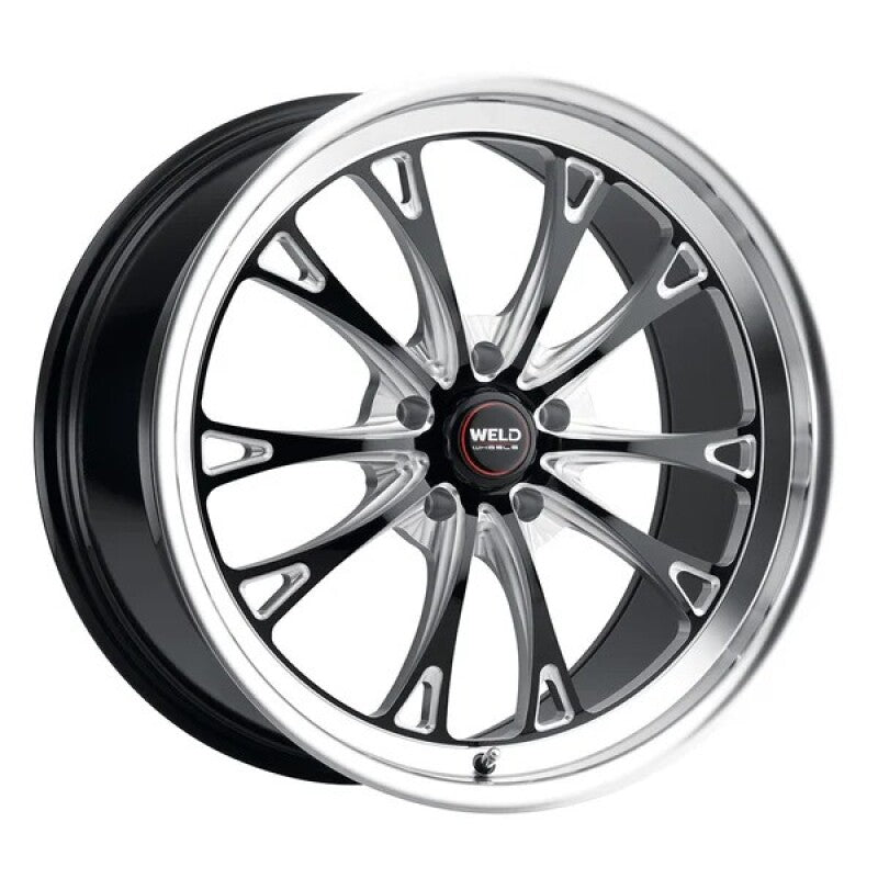 Weld Belmont 20x9 / 5x115 / ET20 BS5.75 / Gloss BLK MIL DIA 71.5