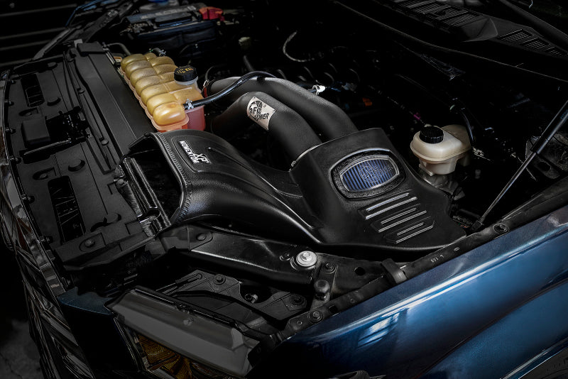 نظام سحب هواء بارد aFe Momentum XP Pro 5R مع أنابيب سحب من الألومنيوم الأسود لسيارة فورد F-150 V8 سعة 5.0 لتر موديل 2015-2018