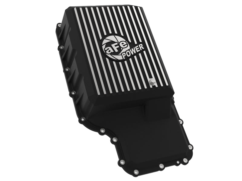 شاحنة فورد aFe 20-21 مع ناقل حركة 10R140 أسود من سلسلة POWER Street مع زعانف آلية