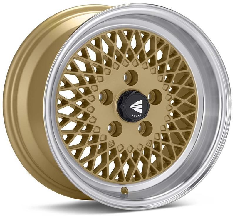 Enkei92 Classic Line 15x7 38mm Offset 4x100 Bolt Pattern Gold Wheel