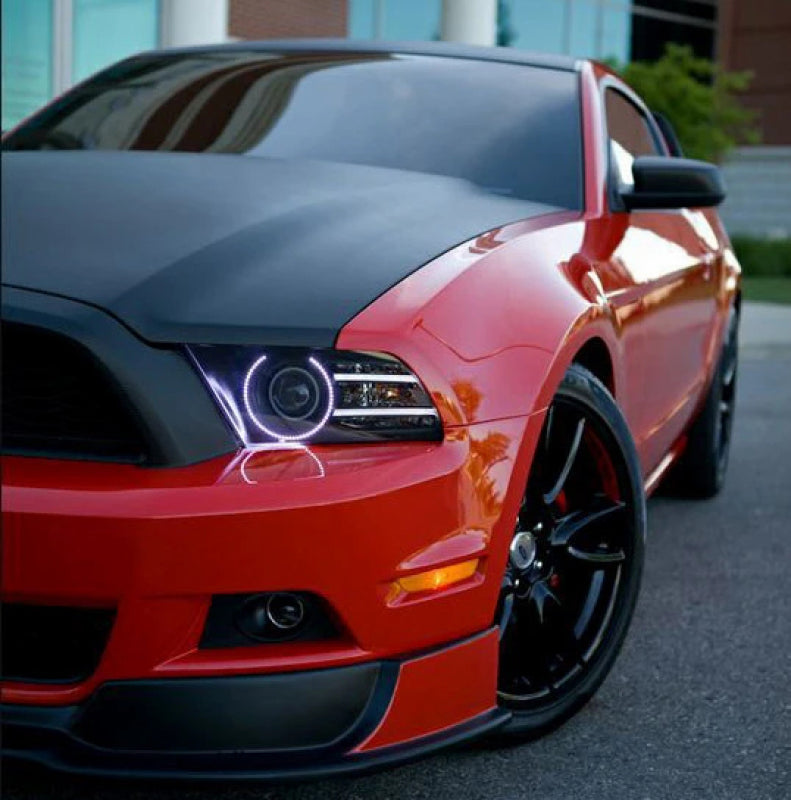 Oracle 13-14 Ford Mustang LED Projector Headlight Halo Kit - Green