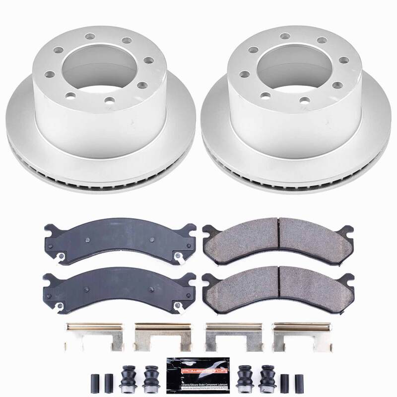 Power Stop 01-06 Chevrolet Silverado 3500 Rear Z23 Coated Brake Kit