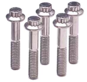 ARP 3/8in-16 x 1.000 12pt 7/16 Wrenching Black Oxide Bolts (5/pkg)