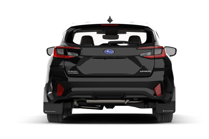 Rally Armor 24-26 Subaru Impreza Black UR Mud Flap w/ Light Blue Logo