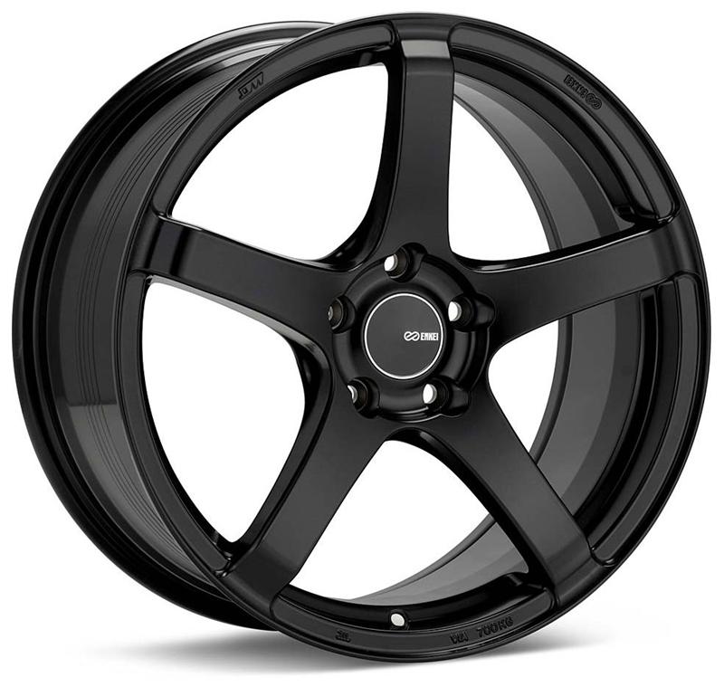 Enkei Kojin 18x8.5 45mm Offset 5x100 Bolt Pattern 72.6mm Bore Dia Matte Black Wheel