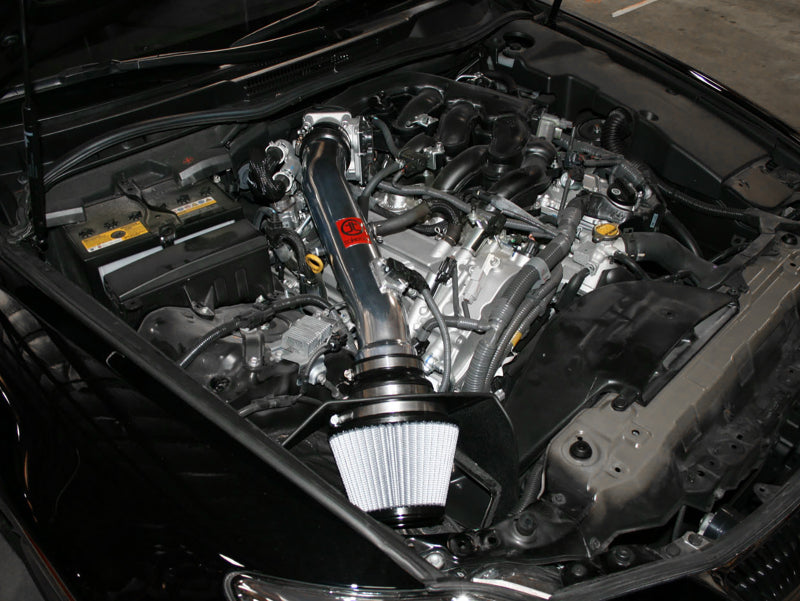 مداخل هواء تاكيدا من aFe المرحلة الثانية Pro Dry S لكزس IS250/350 06-14 V6-2.5 لتر/3.5 لتر (مصقول)