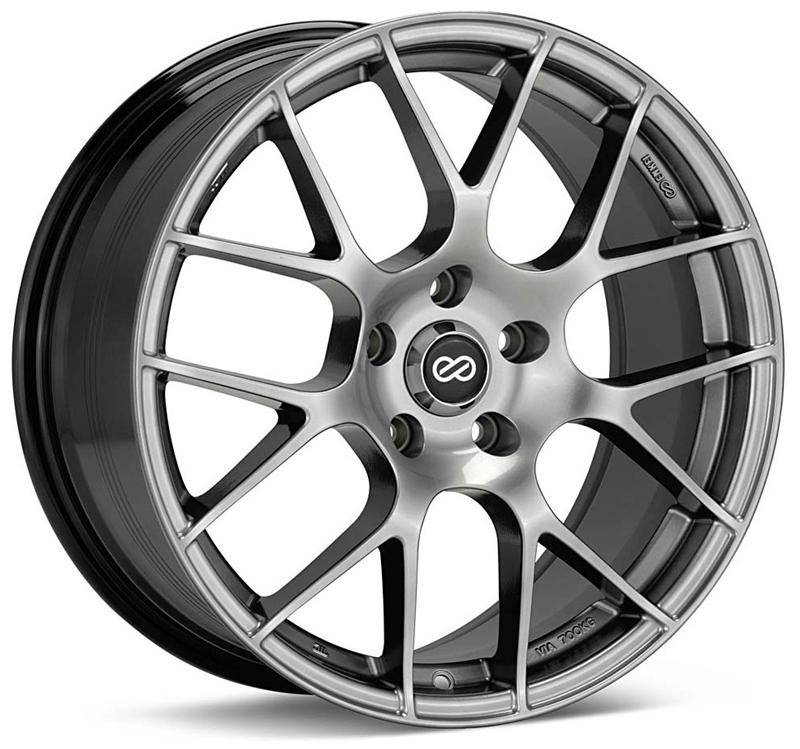 Enkei Raijin 18x8.5 45mm Offset 5x100 Bolt Pattern 72.6 Bore Diameter Hyper Silver Wheel