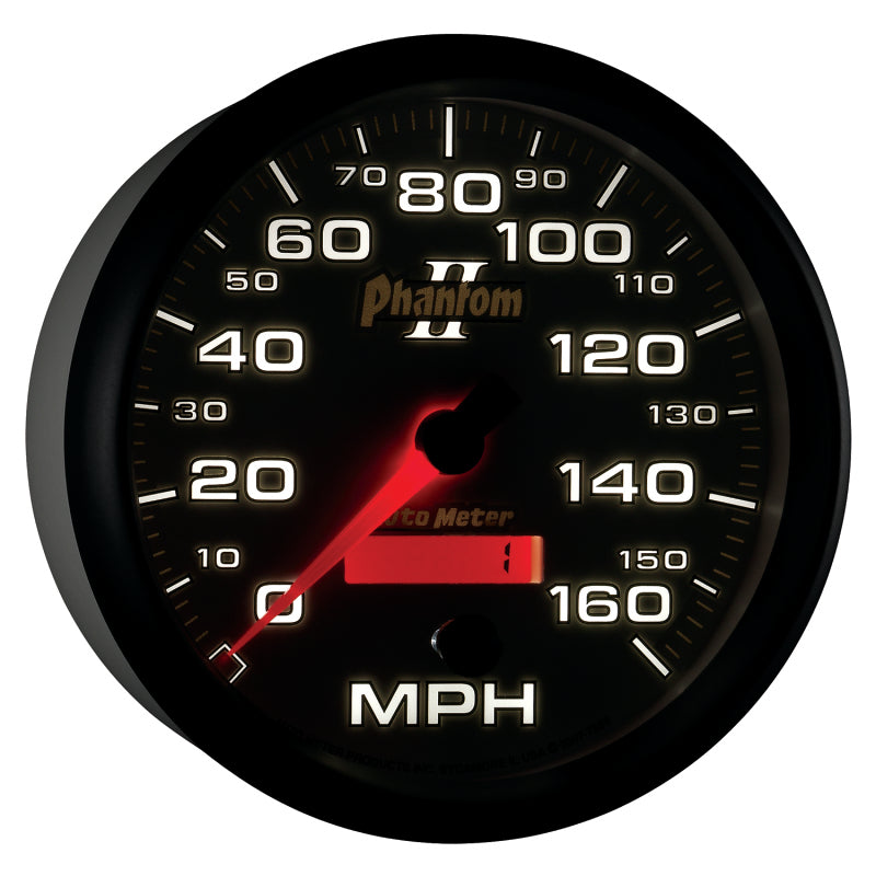 عداد السرعة الكهربائي القابل للبرمجة Autometer Phantom II مقاس 5 بوصات بسرعة 150 ميلاً في الساعة