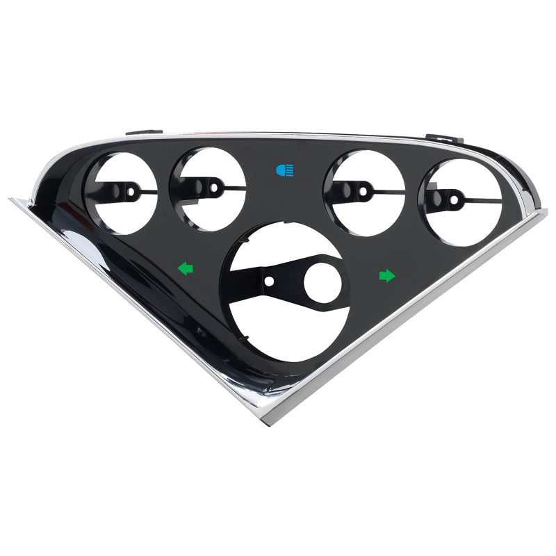 لوحة قيادة شيفروليه 55-59 من أوتوميتر، 5 عدادات (تناسب عداد سرعة/دورة 3-3/8 بوصة، وأربعة عدادات 2-1/16 بوصة)