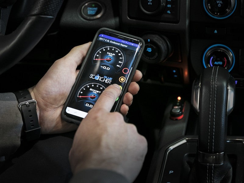 وحدة aFe Scorcher Blue موديل 15-21 Ford Mustang Ecoboost L4-2.3L (t)