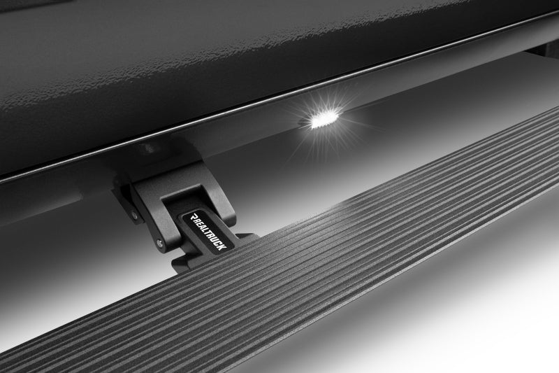 RealTruck 19-24 Ford Ranger Crew Cab 4dr VoltStep Electric Running Board Kit (No Drill) - Tex. Blk