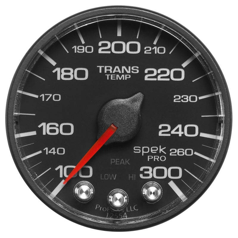 مقياس درجة حرارة ناقل الحركة الرقمي Autometer Spek-Pro 52.4 مم 100-300 درجة فهرنهايت لمحرك السائر