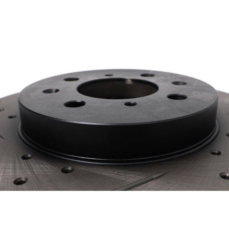 BLOX Racing Slotted And Cross-Drilled Rotor Left SIde