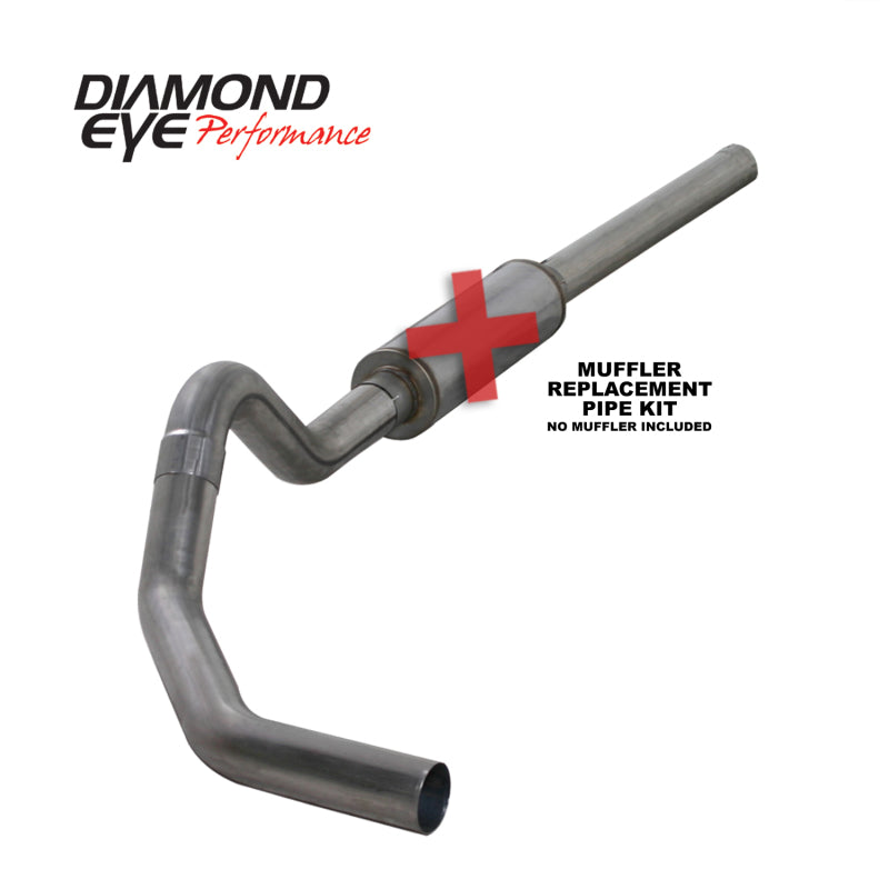 طقم عيون الماس 4 بوصات CB MFLR أنبوب RPLCMENT SGL SS: 2004.5-2007.5 DODGE CUMMINS 600
