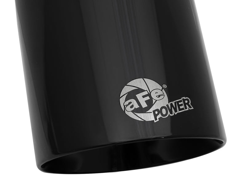 طرف عادم aFe MACH Force-Xp Univ 304 SS مزدوج الجدار بمشبك - أسود - مدخل 3 بوصة - مخرج 4.5 بوصة