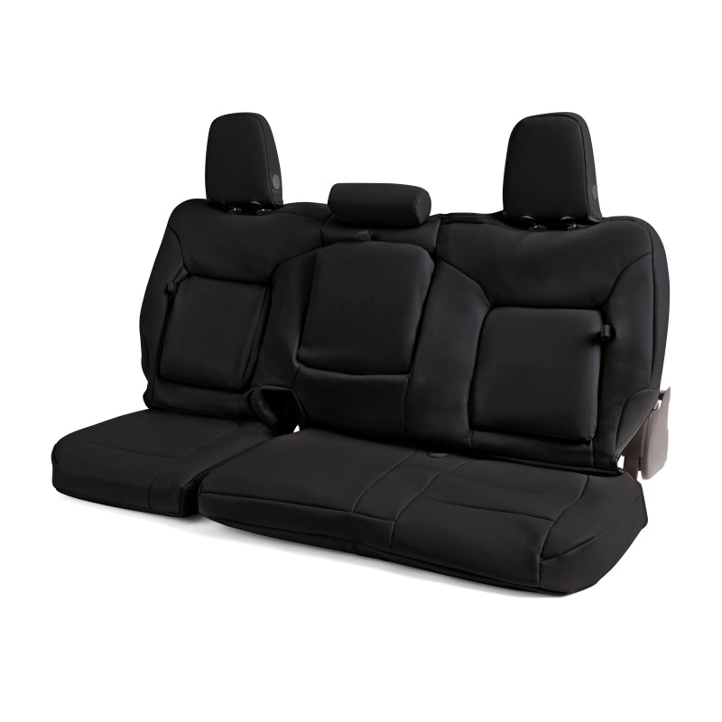 Covercraft 19-24 Chevrolet Silverado Leatherette PrecisionFit Custom Second Row Seat Covers - Black