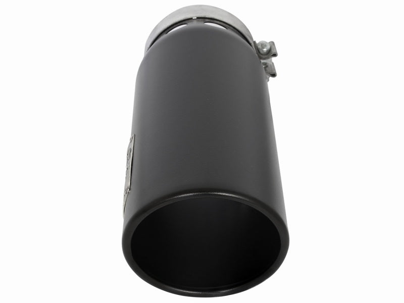 أنبوب عادم aFe MACHForce XP Cat-Back SS-304 مقاس 5 بوصات متداخل، مقاس 5 بوصات في الداخل × 6 بوصات في الخارج × 16 بوصة في الطول، مثبت بمسامير على اليمين، أسود