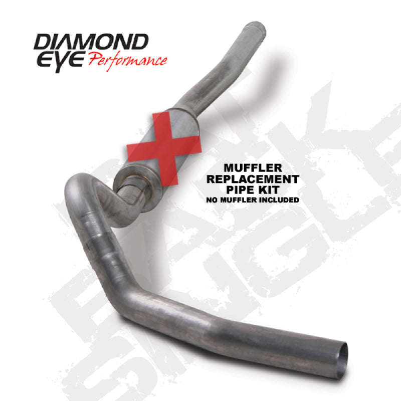 طقم عيون الماس 4 بوصة CB SGL MFLR أنبوب RPLCMENT SS CHEVY/GMC 6.6 لتر 2500/3500 2006-2007.5