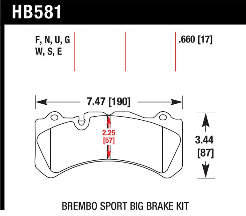 Hawk Brembo Caliper Family J/N  HT-10 Race Brake Pads