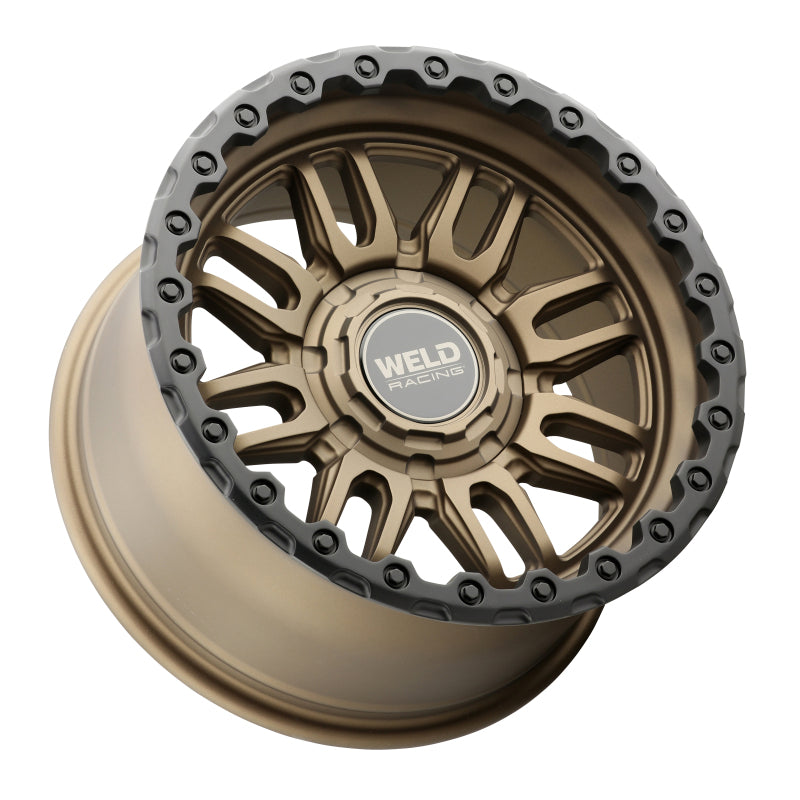 Weld Off-Road Swift 17x9in - 8x165.1 BP - ET-12 - 125.1mm CB - Satin Bronze Wheel & Black Ring