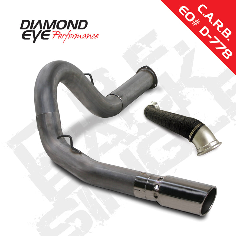طقم عين الماس 5 بوصة DPF-BACK SGL مع TDP SS 07.5-10 Chevy/GMC 6.6L Duramax 2500/3500