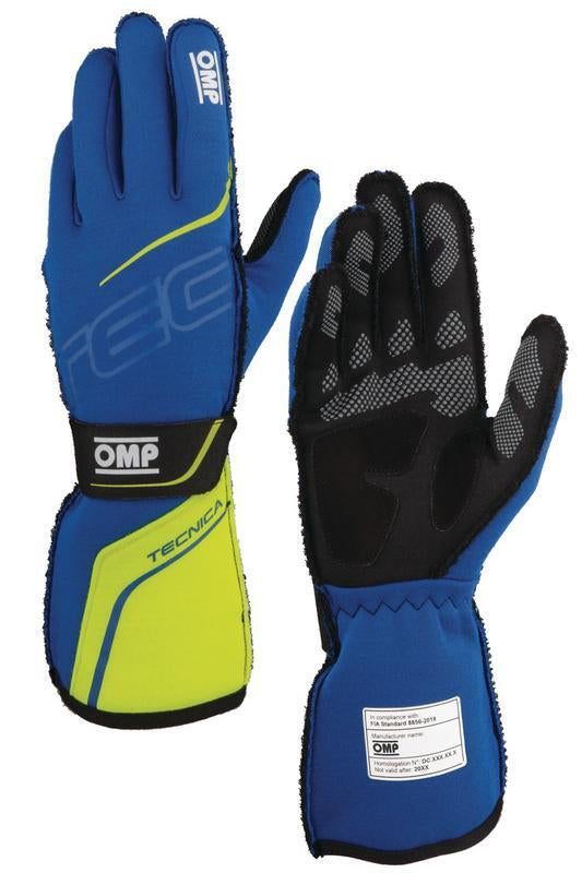 OMP TECNICA GLOVES FIA 8856-2018 BLACK / ANTHRACITE SZ XS