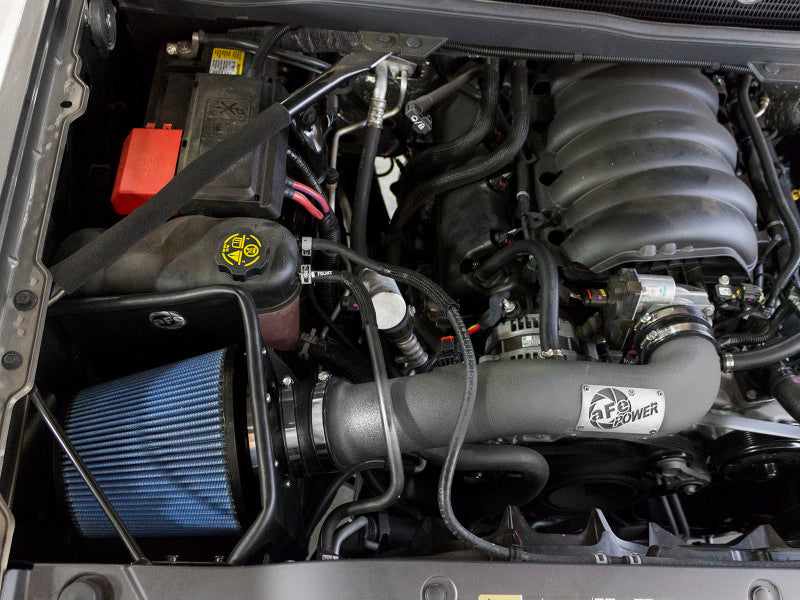 مدخل هواء aFe Magnum FORCE Pro 5R المرحلة الثانية 14-17 GM Silverado/Sierra 1500 سعة 5.3 لتر/6.2 لتر مع مروحة كهربائية
