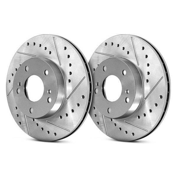 StopTech Select Sport Nissan Slotted and Drilled Left Rear Rotor