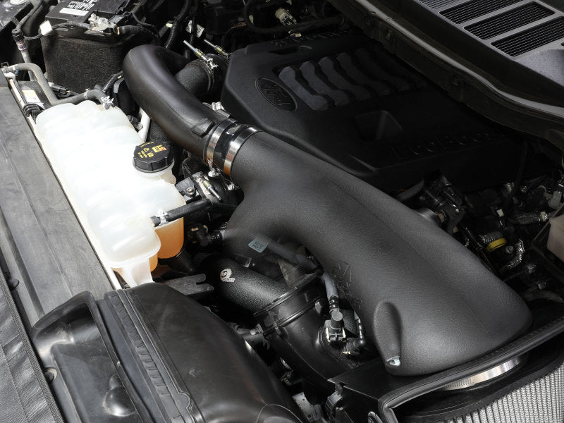 aFe 21-22 Ford F-150/Raptor V6-3.5L (tt) BladeRunner 2.5 بوصة أنبوب شحن ساخن من الألومنيوم باللون الأسود
