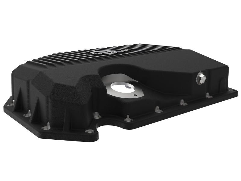 aFe 05-19 VW 1.8L/2.0L مع مستشعر زيت، وعاء زيت المحرك أسود، سلسلة POWER Street مع زعانف آلية