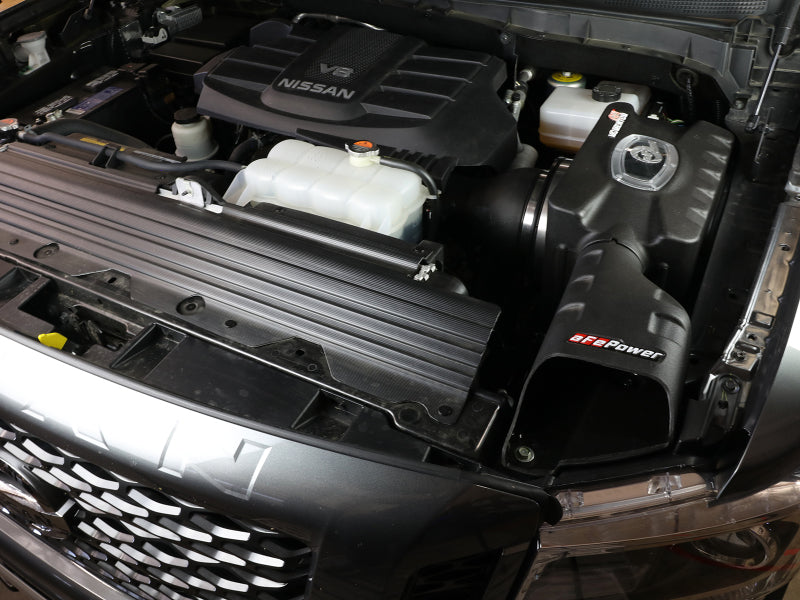 مغرفة هواء ديناميكية aFe Momentum GT نيسان تيتان XD V8 سعة 5.6 لتر موديل 17-19