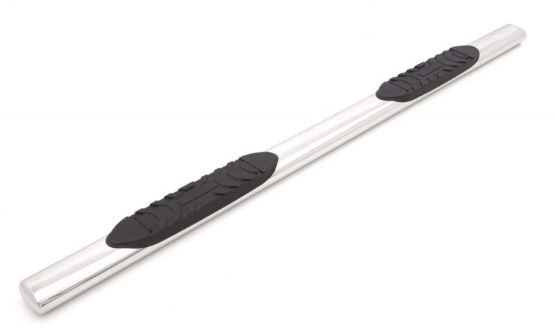 Lund 07-17 Chevy Silverado 1500 Ext. Cab 5in. Oval Straight SS Nerf Bars - Polished