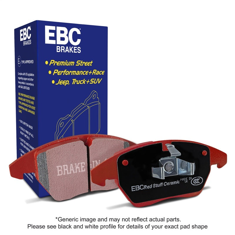 EBC 19-22 Mercedes-Benz GLC300 (Coupe C253) 4Matic 2.0T Redstuff Front Brake Pads