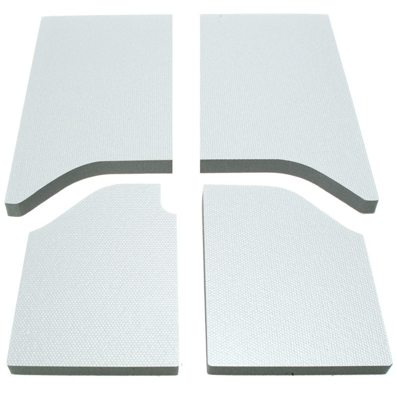 DEI 11-18 Jeep Wrangler JK 2 Door Boom Mat بطانة سقف - 4 قطع - أبيض