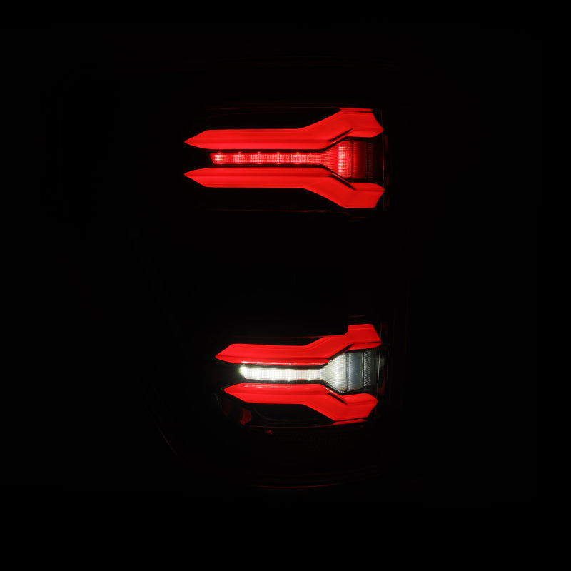 AlphaRex 21-23 Ford F-150 LUXX LED Taillights - Alpha-Black w/ BLIS