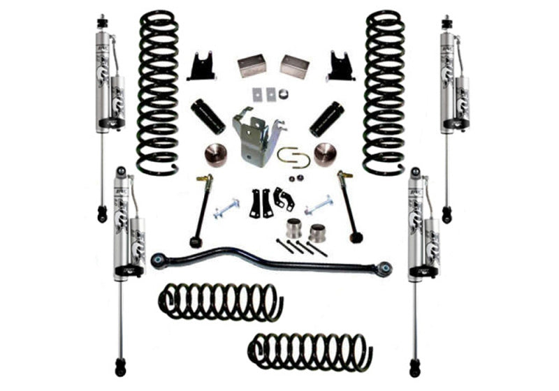Superlift 07-18 Jeep Wrangler JK Unlimited 4in Lift Kit w/ Fox 2.0 RESI Shocks