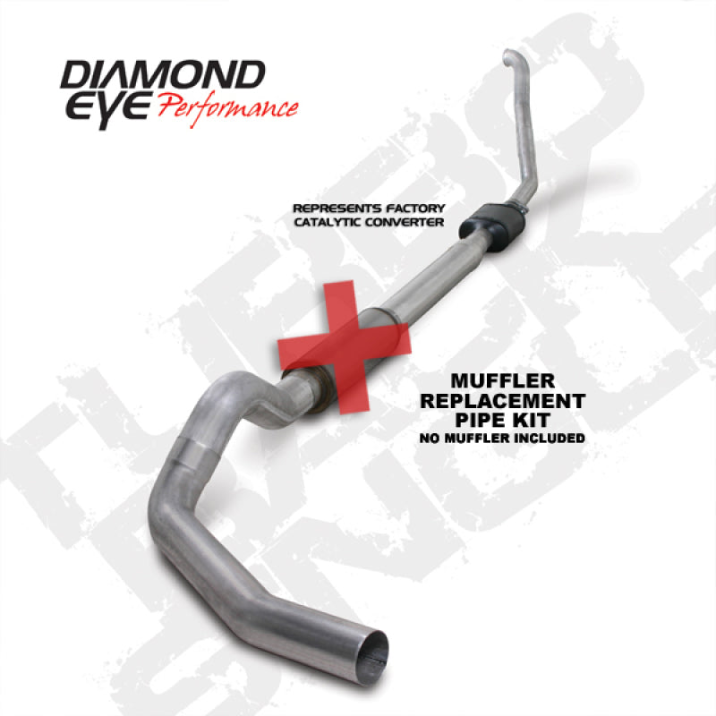 طقم عين الماس 5 بوصة TB MFLR أنبوب RPLCMENT SGL ALUM 94-97 5 7 3L F250/F350 PWRSTROKE NFS W CARB STDS
