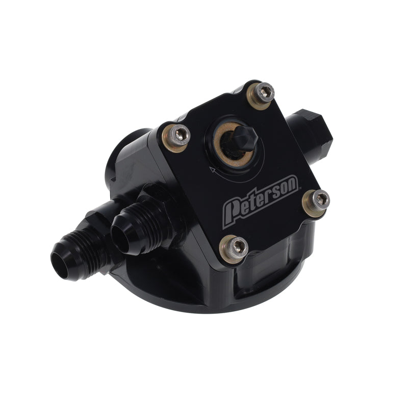 Peterson Fluid Systems Primer Filter Mount -10AN Chevrolet - Left to Right